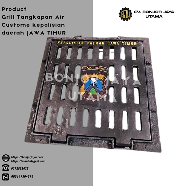 Grill Cover GRILL TANGKAPAN AIR CUSTOME  KEPOLISIAN JAWA TIMUR